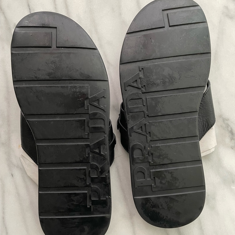 Prada Leather Sandals - Men’s Size 11 - Picture 5 of 8